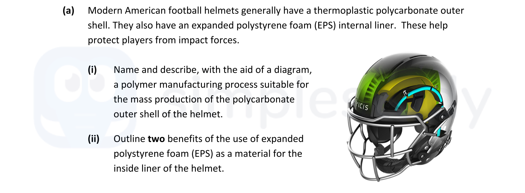 Modern-American-football-helmets-generally-have-a-thermoplastic-polycarbonate-outer-shell-Leaving Cert Engineering-Question a-2020.png