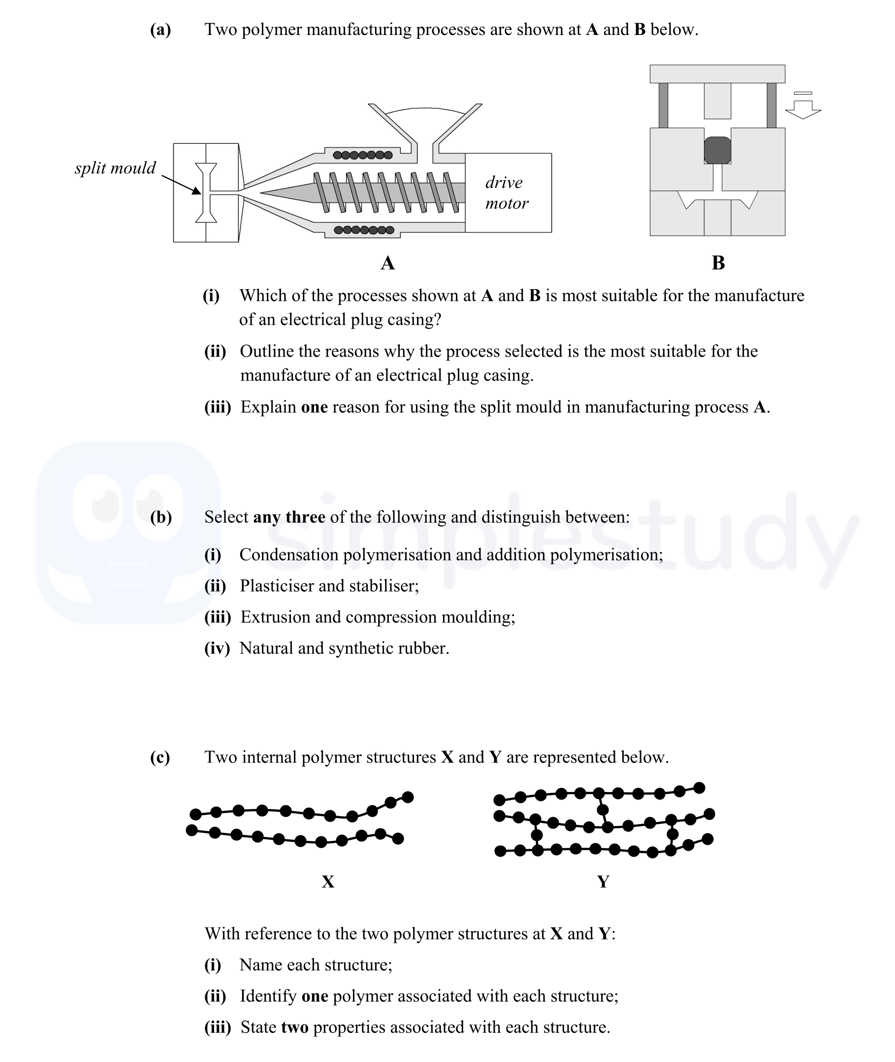 Two-polymer-manufacturing-processes-are-shown-at-A-and-B-below-Leaving Cert Engineering-Question 6-2013.png