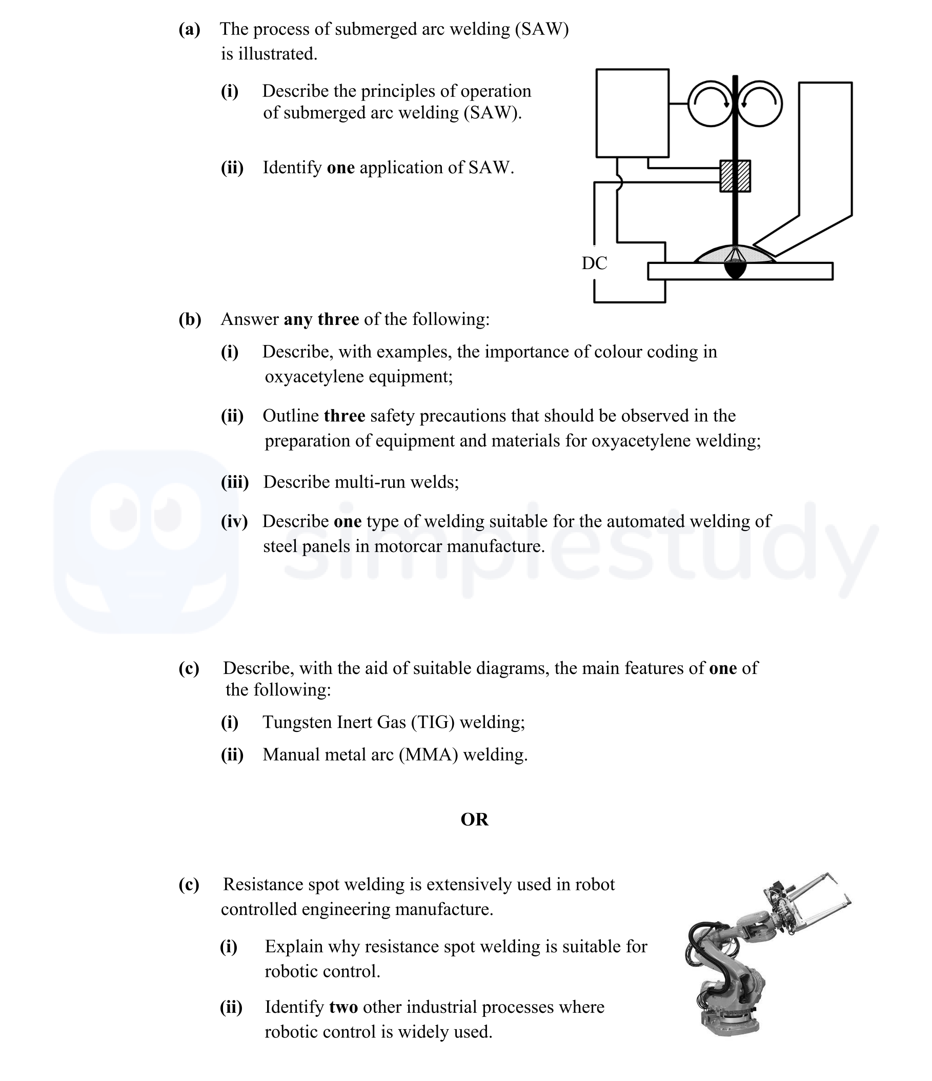 The-process-of-submerged-arc-welding-(SAW)-is-illustrated-Leaving Cert Engineering-Question Question 1-2012.png