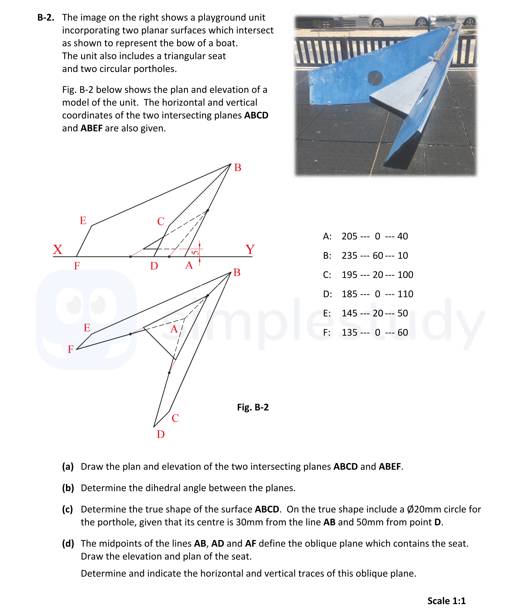 The-image-on-the-right-shows-a-playground-unit-incorporating-two-planar-surfaces-which-intersect-as-shown-to-represent-the-bow-of-a-boat-Leaving Cert DCG-Question B-2-2017.png