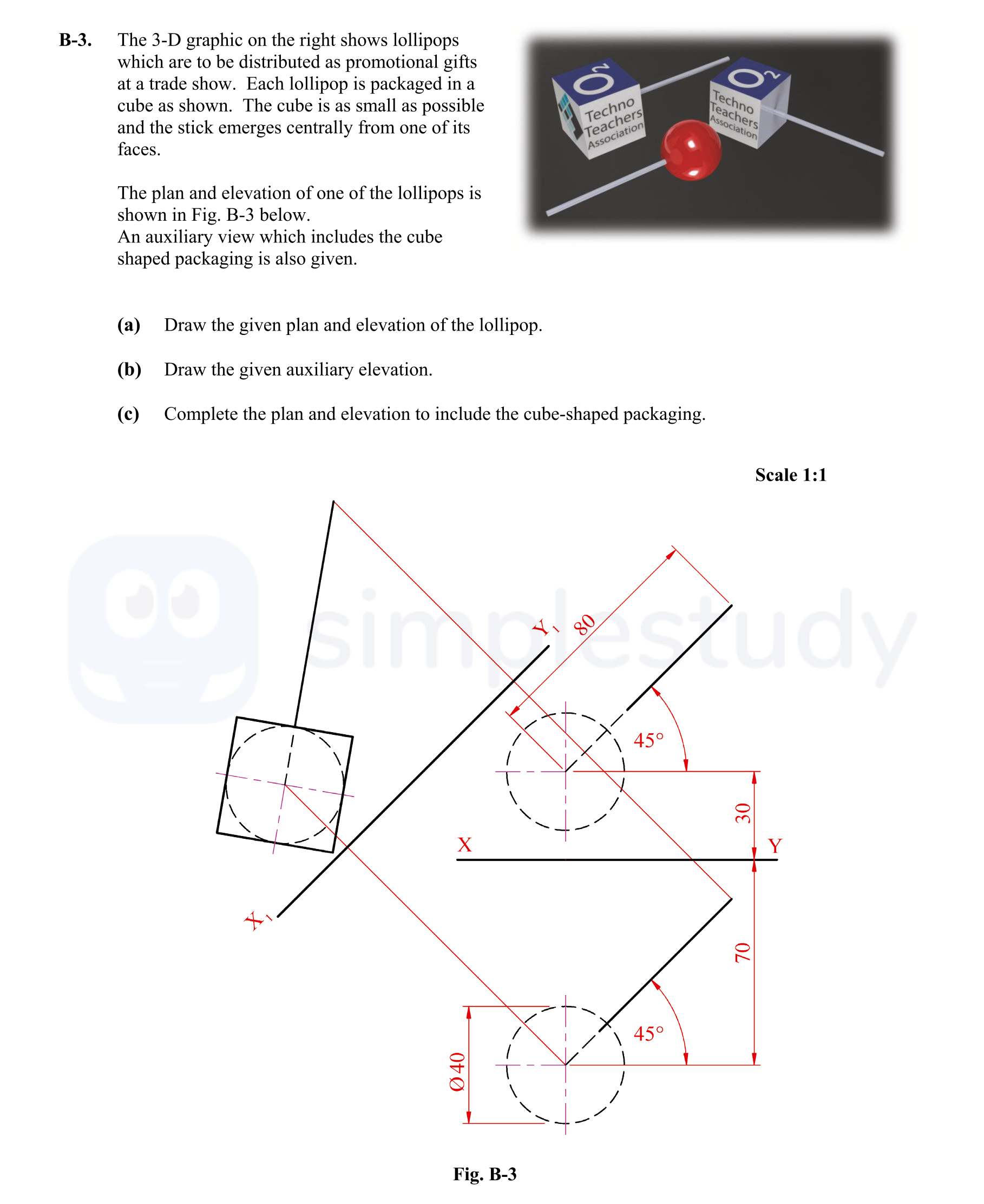 The-3-D-graphic-on-the-right-shows-lollipops-which-are-to-be-distributed-as-promotional-gifts-at-a-trade-show-Leaving Cert DCG-Question B-3-2014.png