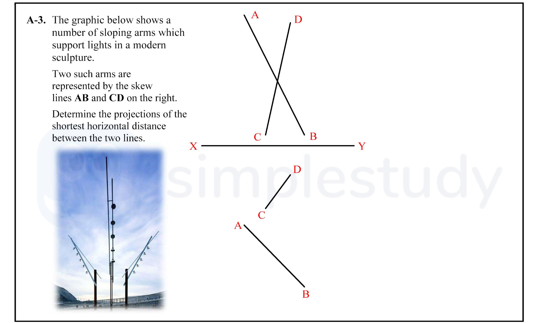 The-graphic-below-shows-a-number-of-sloping-arms-which-support-lights-in-a-modern-sculpture-Leaving Cert DCG-Question A-3-2011.png