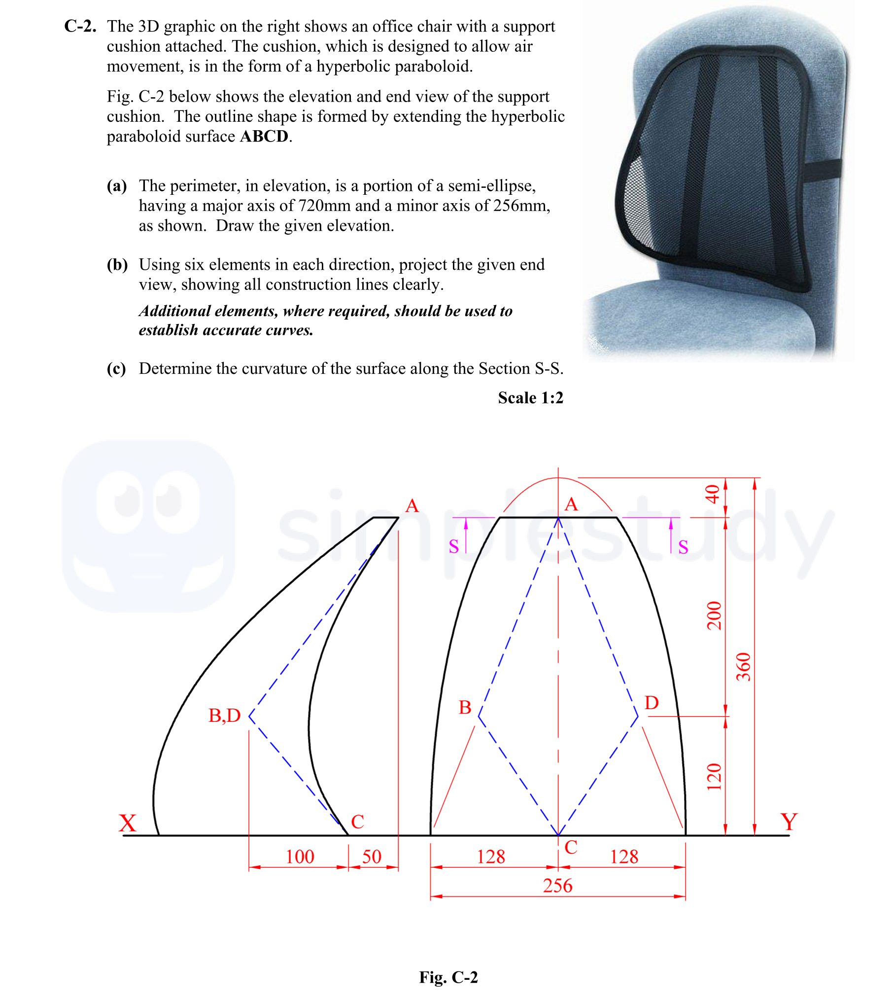 The-3D-graphic-on-the-right-shows-an-office-chair-with-a-support-cushion-attached-Leaving Cert DCG-Question C-2-2011.png