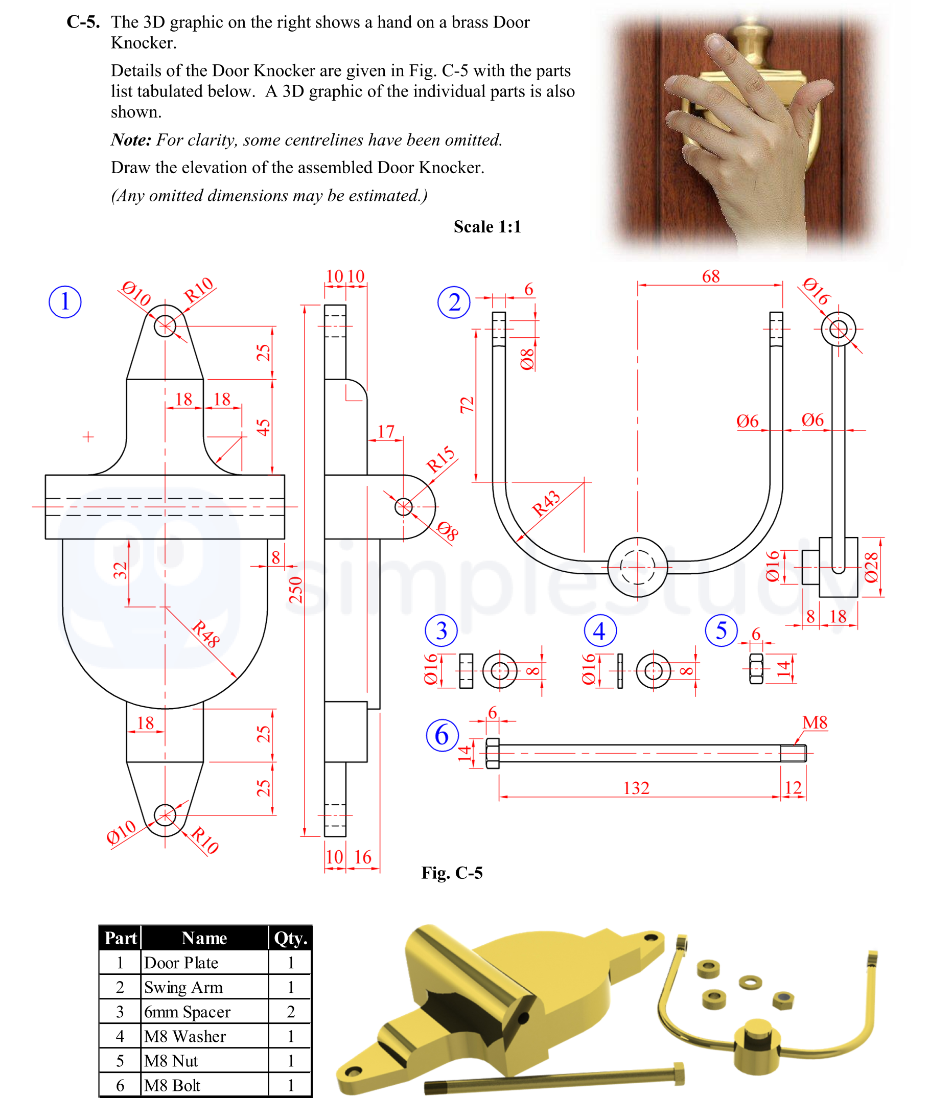 The-3D-graphic-on-the-right-shows-a-hand-on-a-brass-Door-Knocker-Leaving Cert DCG-Question C-5-2011.png