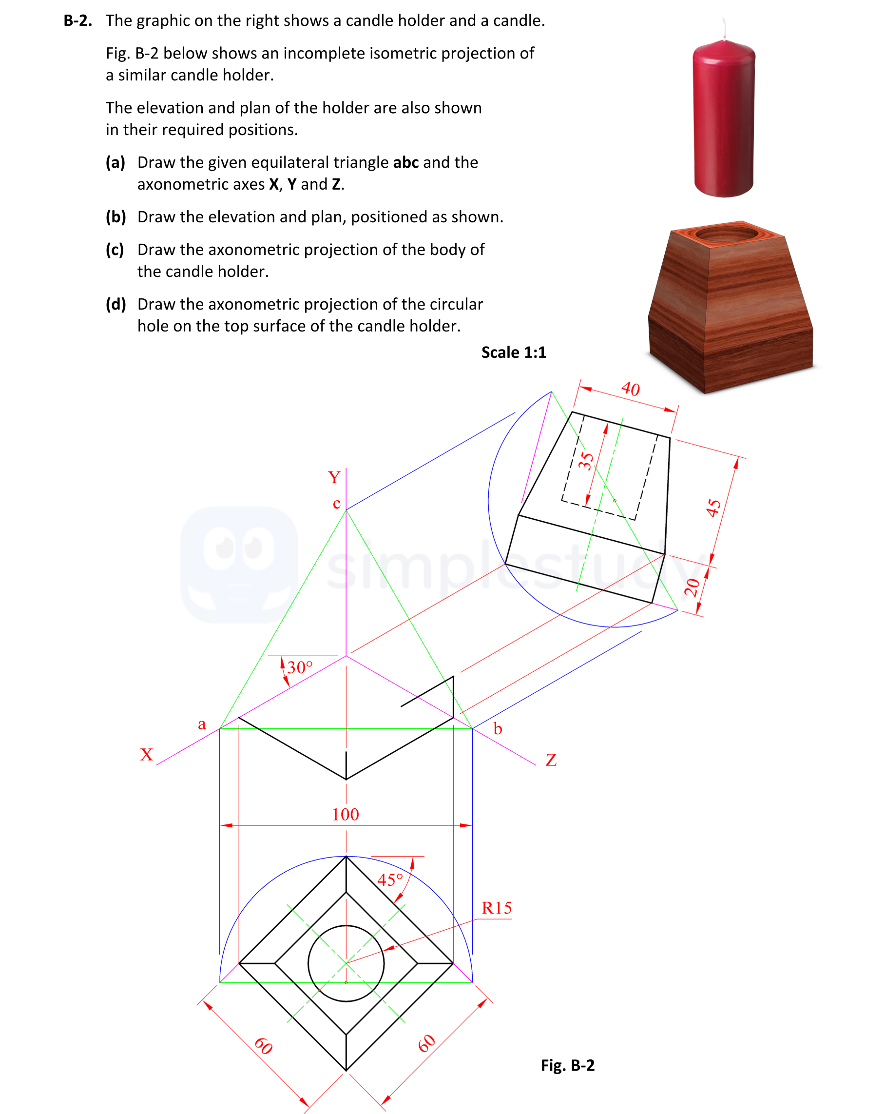 The-graphic-on-the-right-shows-a-candle-holder-and-a-candle-Leaving Cert DCG-Question B-2-2019.png