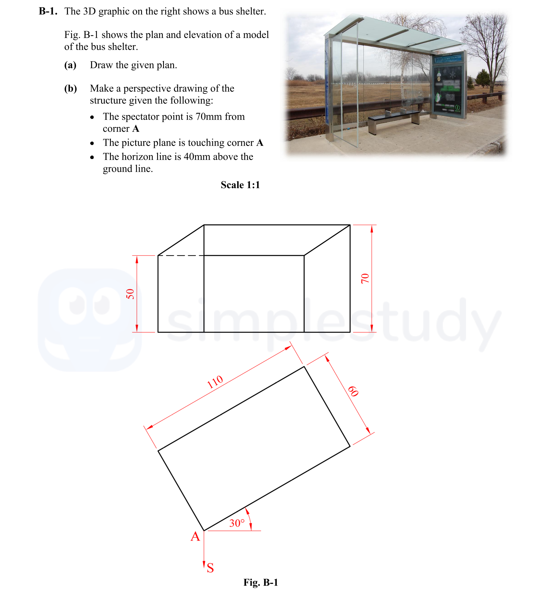 The-3D-graphic-on-the-right-shows-a-bus-shelter-Leaving Cert DCG-Question B-1-2011.png