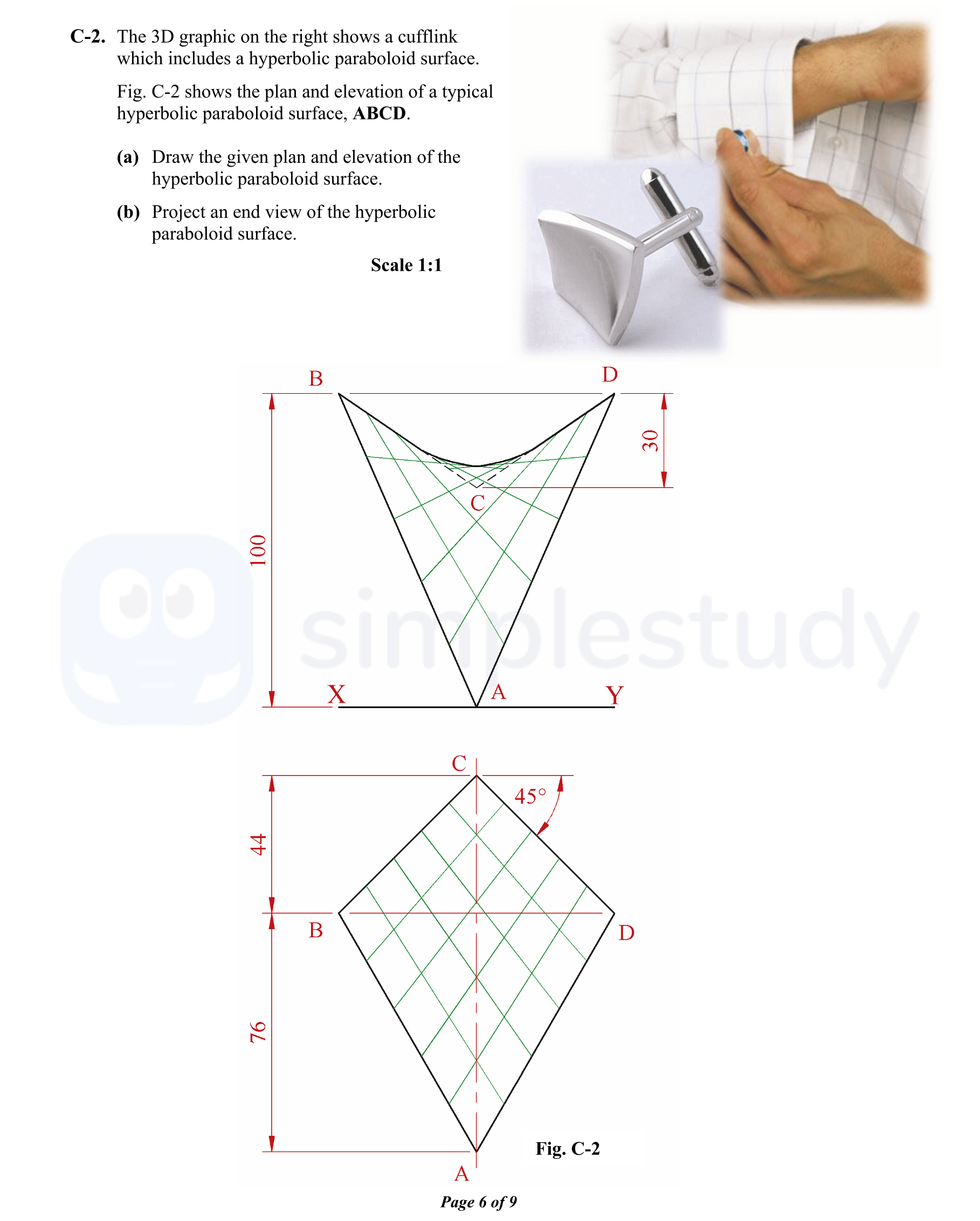 The-3D-graphic-on-the-right-shows-a-cufflink-which-includes-a-hyperbolic-paraboloid-surface-Leaving Cert DCG-Question C-2-2013.png