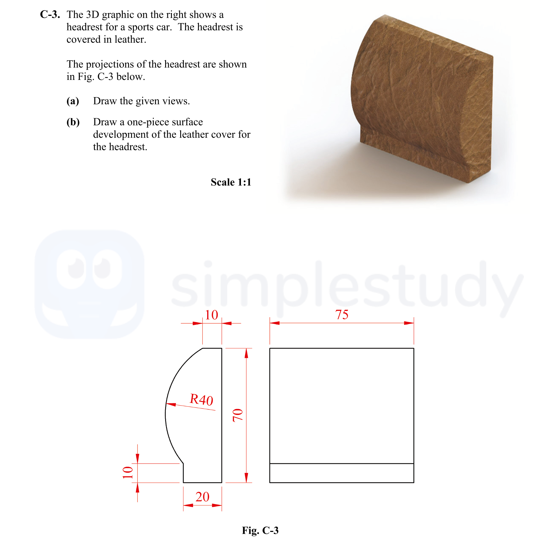 The-3D-graphic-on-the-right-shows-a-headrest-for-a-sports-car-Leaving Cert DCG-Question C-3-2014.png