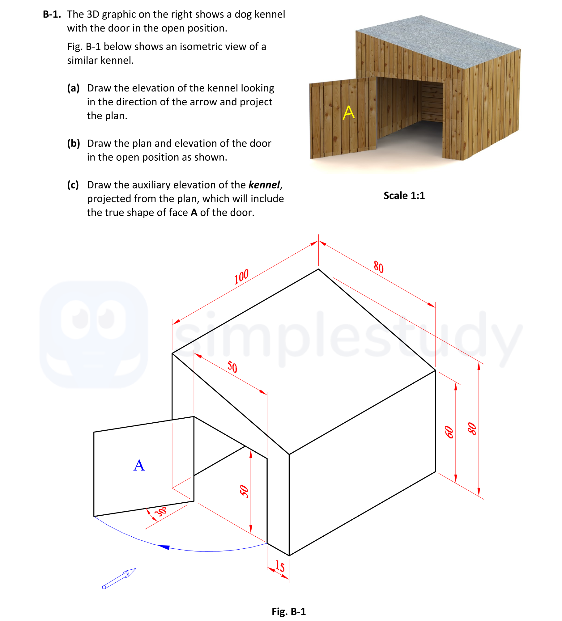The-3D-graphic-on-the-right-shows-a-dog-kennel-with-the-door-in-the-open-position-Leaving Cert DCG-Question B-1-2021.png
