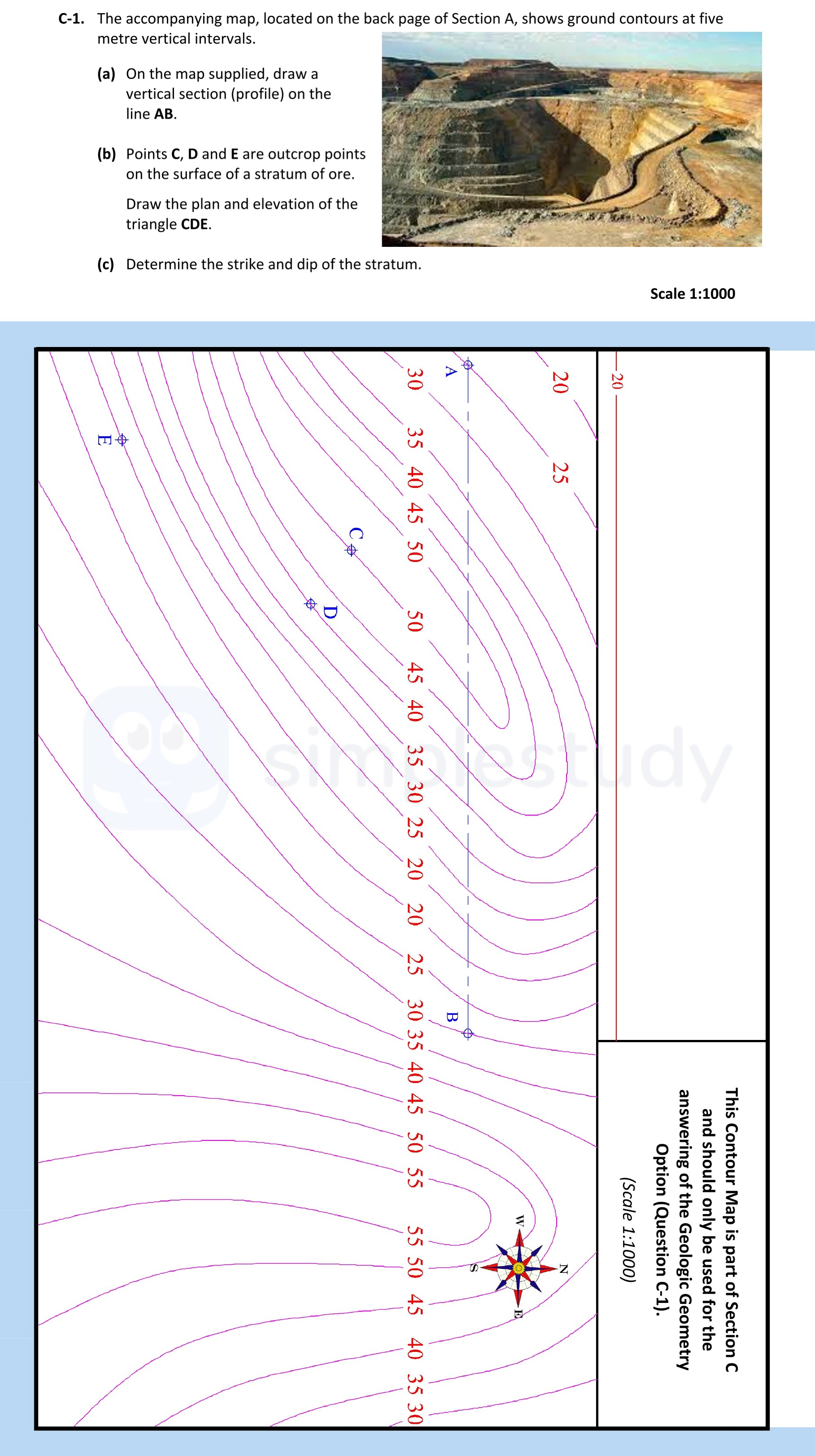 The-accompanying-map,-located-on-the-back-page-of-Section-A,-shows-ground-contours-at-five-metre-vertical-intervals-Leaving Cert DCG-Question C-1-2021.png