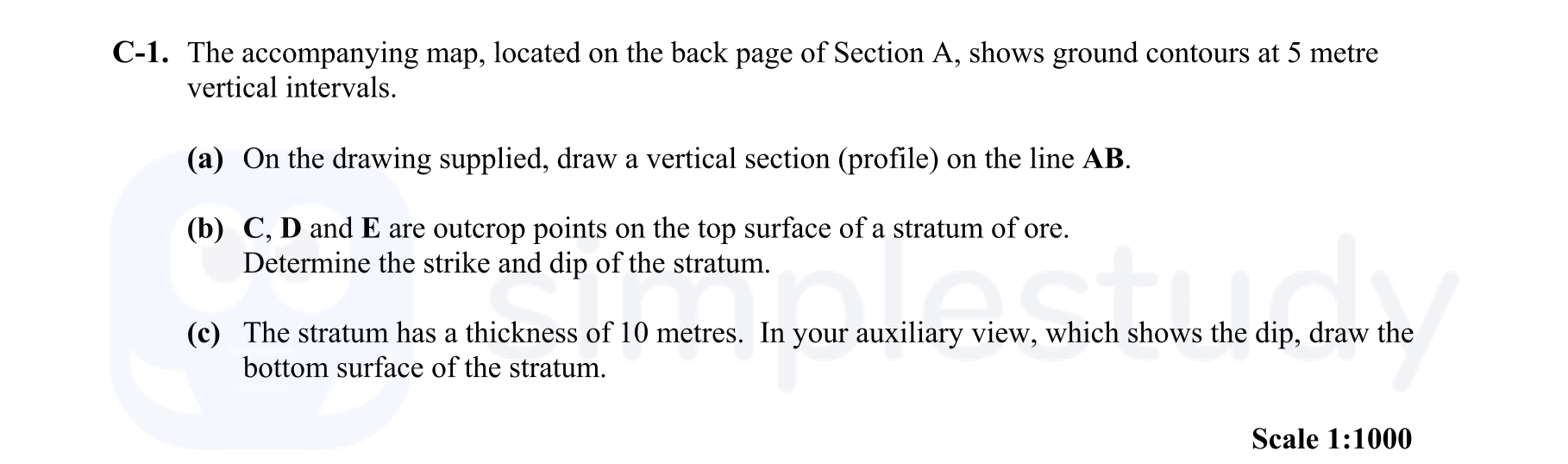 The-accompanying-map,-located-on-the-back-page-of-Section-A,-shows-ground-contours-at-5-metre-vertical-intervals-Leaving Cert DCG-Question C-1-2015.png