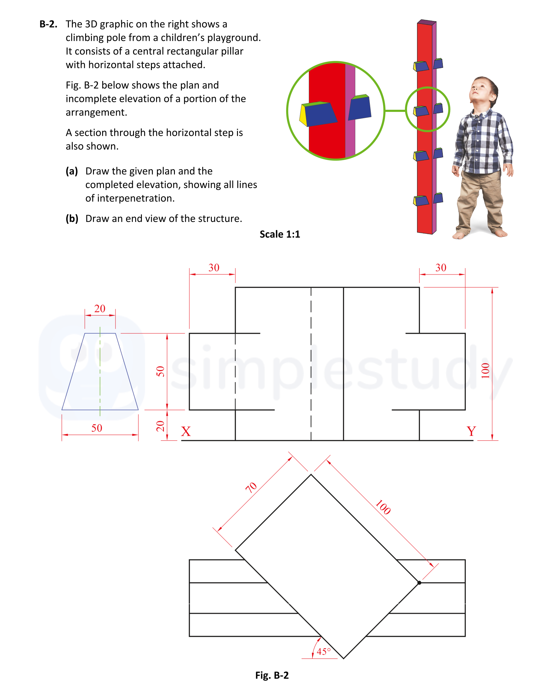 The-3D-graphic-on-the-right-shows-a-climbing-pole-from-a-children's-playground-Leaving Cert DCG-Question B-2-2018.png