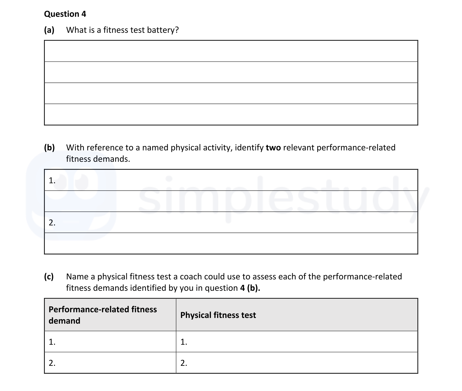 Question-4--(a)-What-is-a-fitness-test-battery?--(b)-With-reference-to-a-named-physical-activity,-identify-two-relevant-performance-related-fitness-demands-Leaving Cert Physical Education-Question 4-2021.png