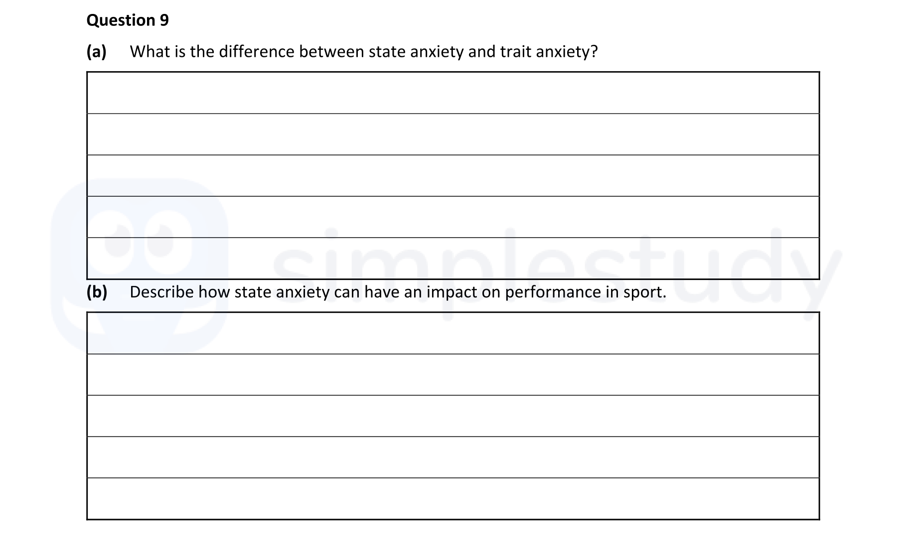 What-is-the-difference-between-state-anxiety-and-trait-anxiety?--State-anxiety-is-an-immediate-emotional-state-that-is-characterised-by-apprehension,-fear,-tension-and-an-increase-in-physiological-arousal-in-response-to-a-specific-situation-or-demand-in-a-game-or-event-Leaving Cert Physical Education-Question 9-2021.png