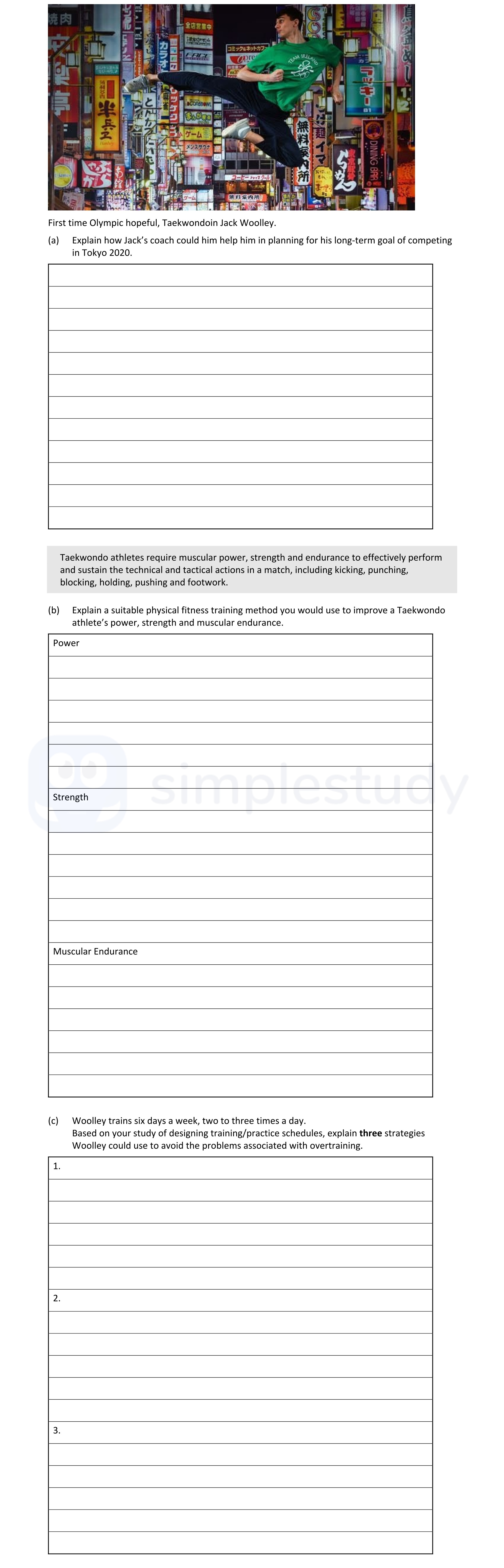 First-time-Olympic-hopeful,-Taekwondo-athlete-Jack-Wooley-Leaving Cert Physical Education-Question 1-2020.png