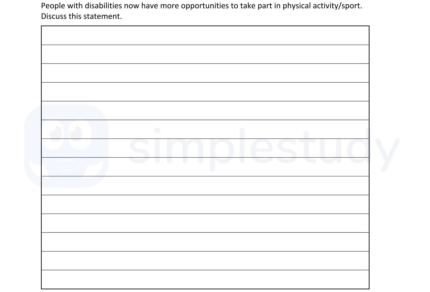 People-with-disabilities-now-have-more-opportunities-to-take-part-in-physical-activity/sport-Leaving Cert Physical Education-Question 1-2020.png