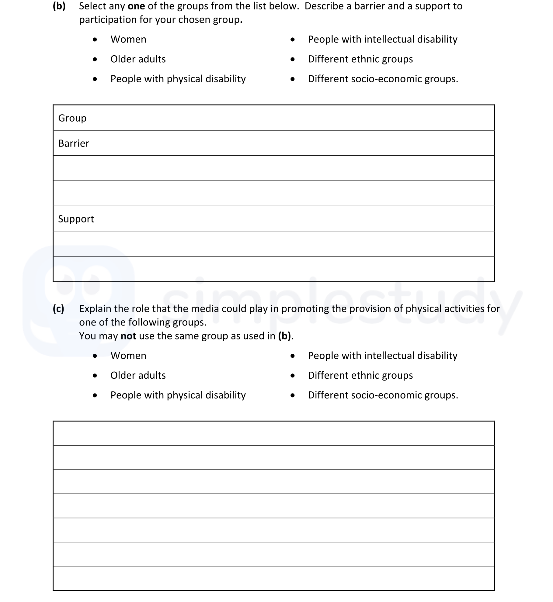 Select-any-one-of-the-groups-from-the-list-below-Leaving Cert Physical Education-Question b-2022.png