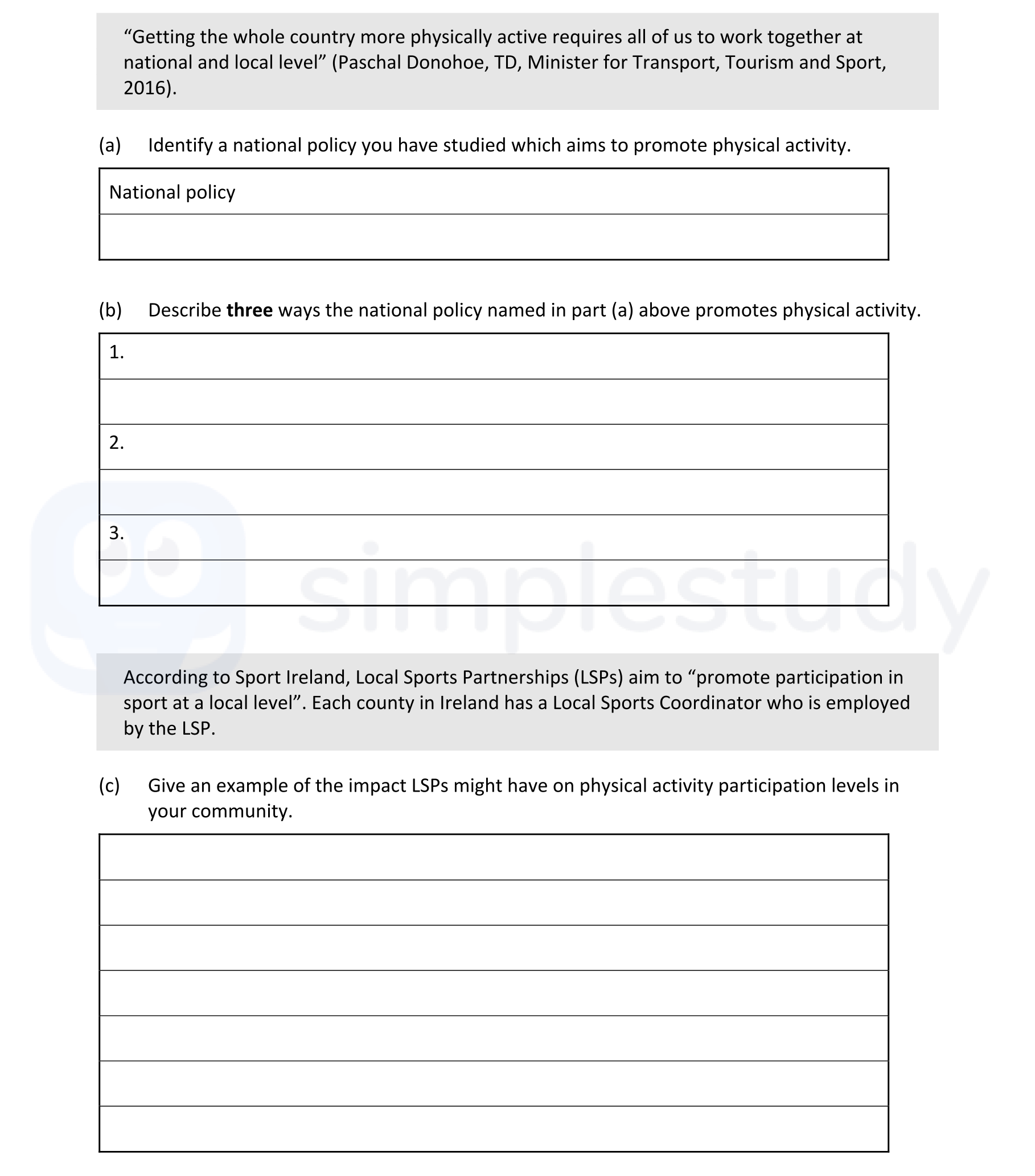 Identify-a-national-policy-you-have-studied-which-aims-to-promote-physical-activity-Leaving Cert Physical Education-Question Question 1-2020.png