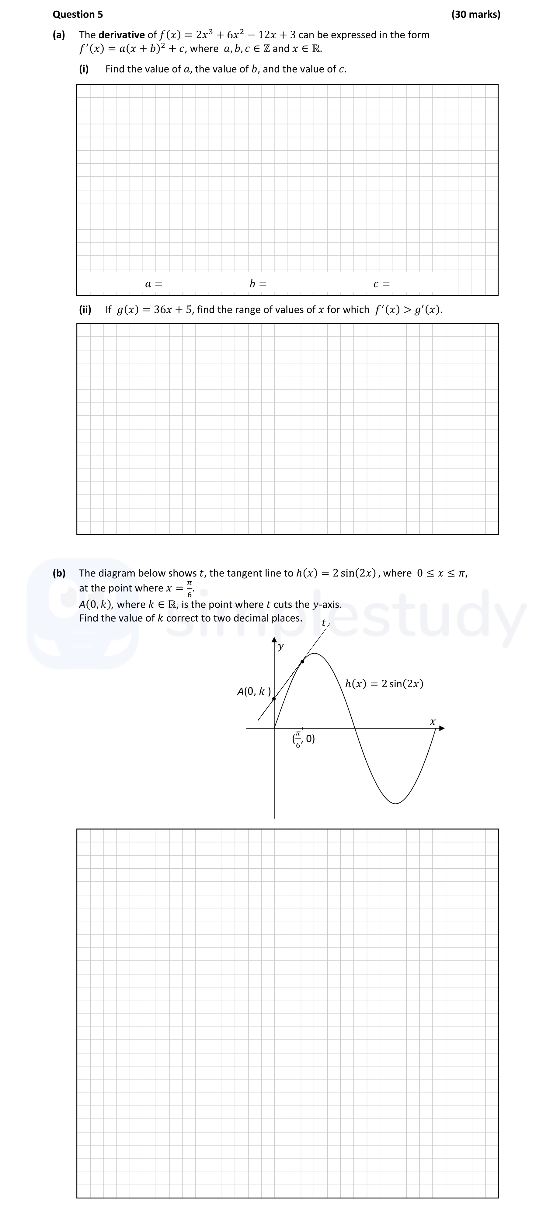 The-derivative-of-$f(x)-=-2x^3-+-6x^2---12x-+-3$-can-be-expressed-in-the-form-$f^{-ext{'}}(x)-=-a(x-+-b)^2-+-c$,-where-$a,-b,-c-\in-\mathbb{Z}$-and-$x-\in-\mathbb{R}$-Leaving Cert Mathematics-Question 5-2021.png