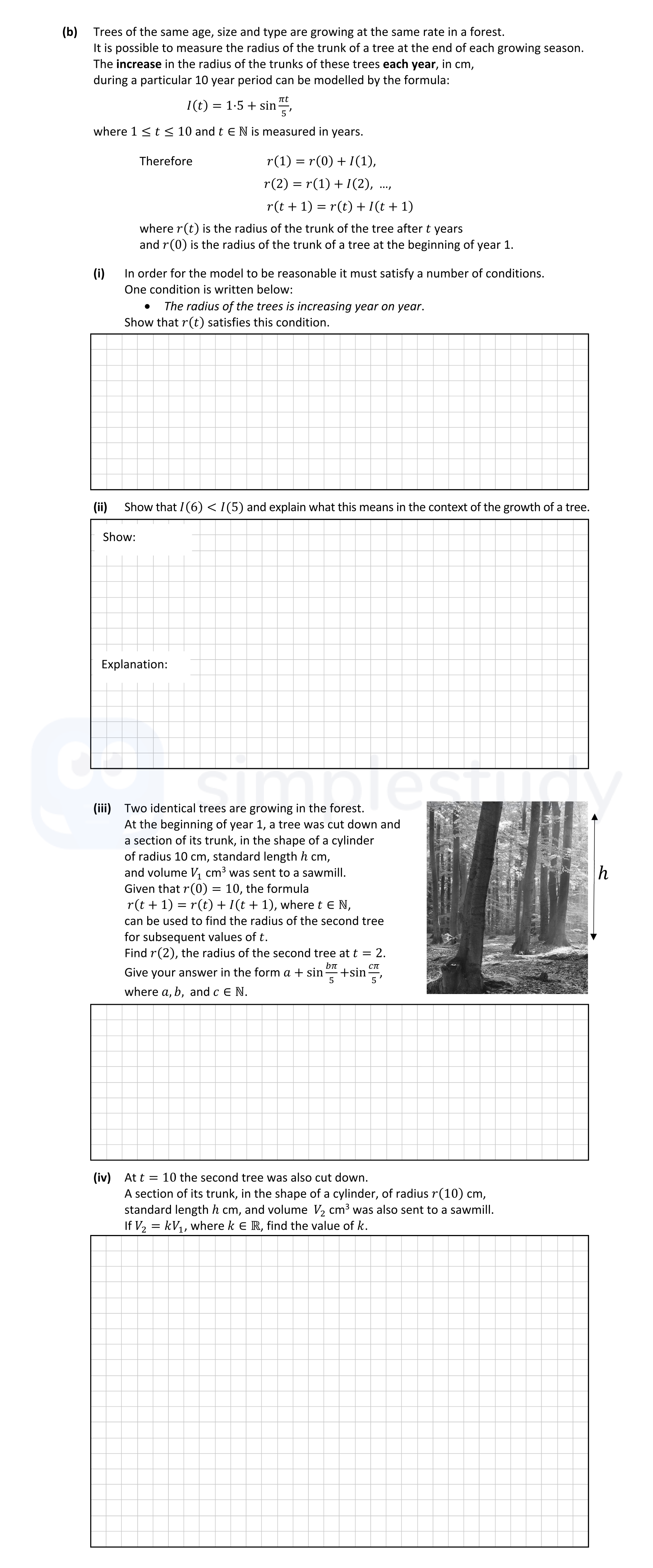 Trees-of-the-same-age,-size-and-type-are-growing-at-the-same-rate-in-a-forest-Leaving Cert Mathematics-Question b-2021.png