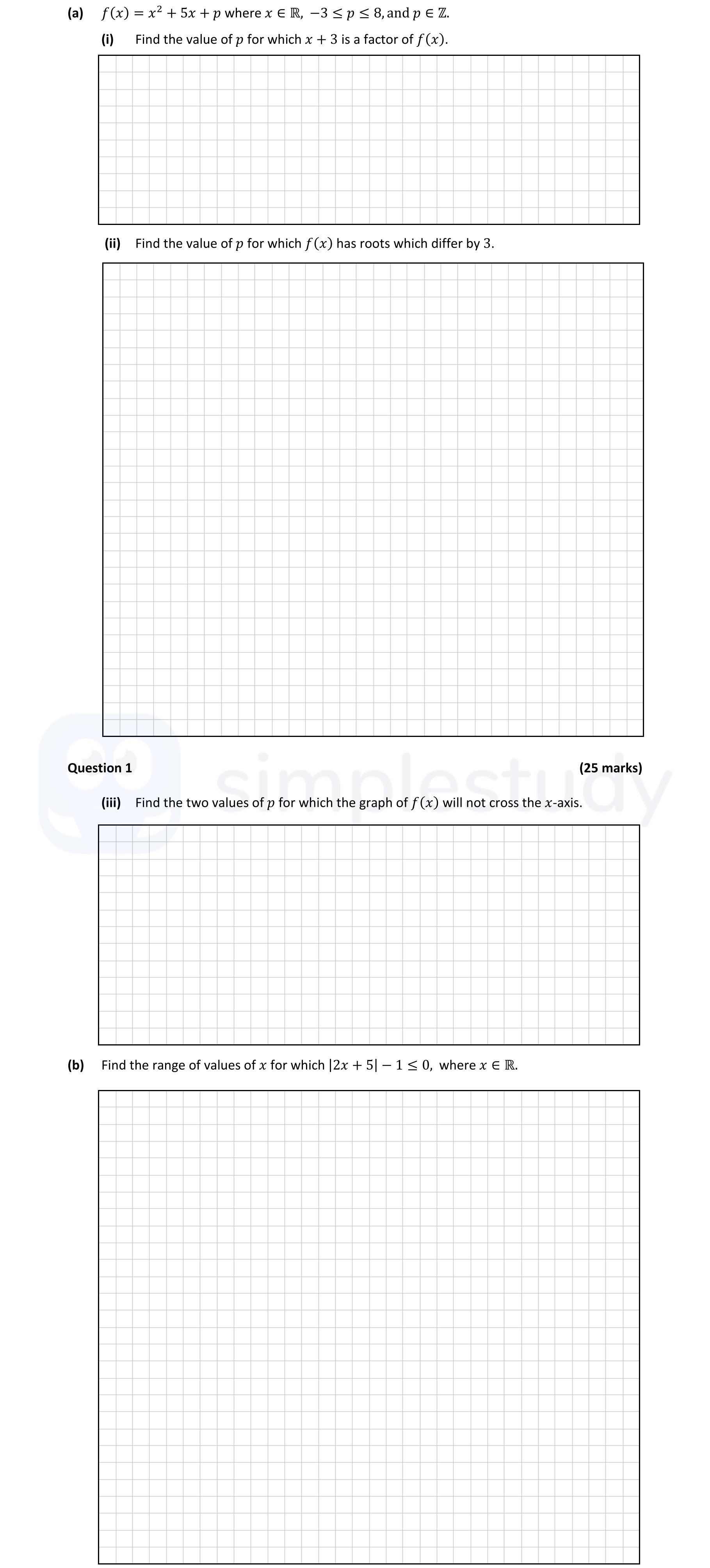 (a)--f(x)-=-x^2-+-5x-+-p-where-x-∈-ℝ,--3-≤-p-≤-8,-and-p-∈-ℤ-Leaving Cert Mathematics-Question 1-2020.png