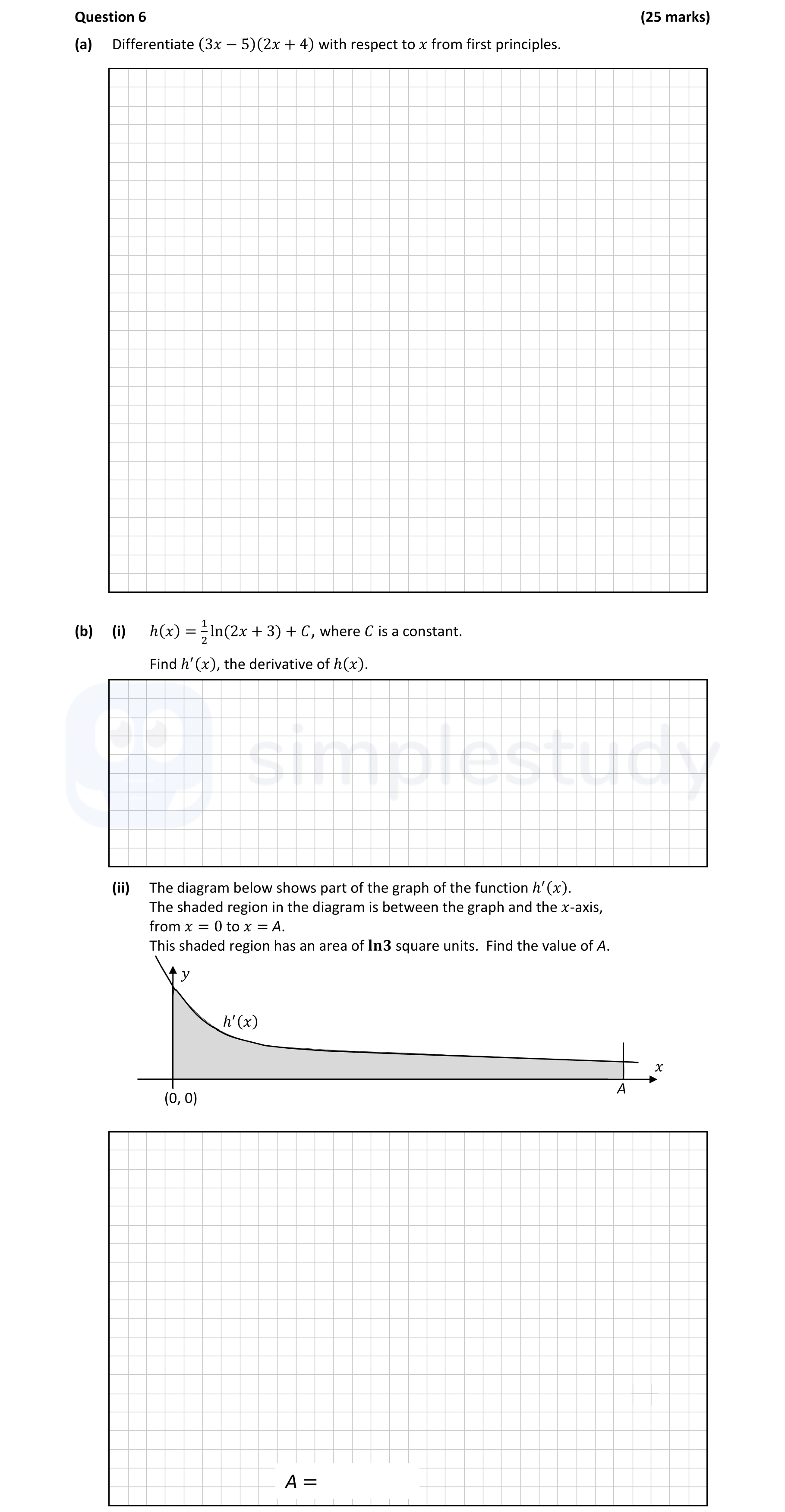 (a)-Differentiate-$(3x---5)(2x-+-4)$-with-respect-to-$x$-from-first-principles-Leaving Cert Mathematics-Question 6-2020.png