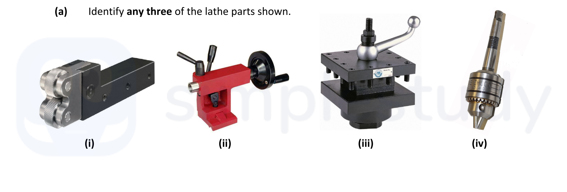 Identify-any-three-of-the-lathe-parts-shown-Leaving Cert Engineering-Question a-2021.png