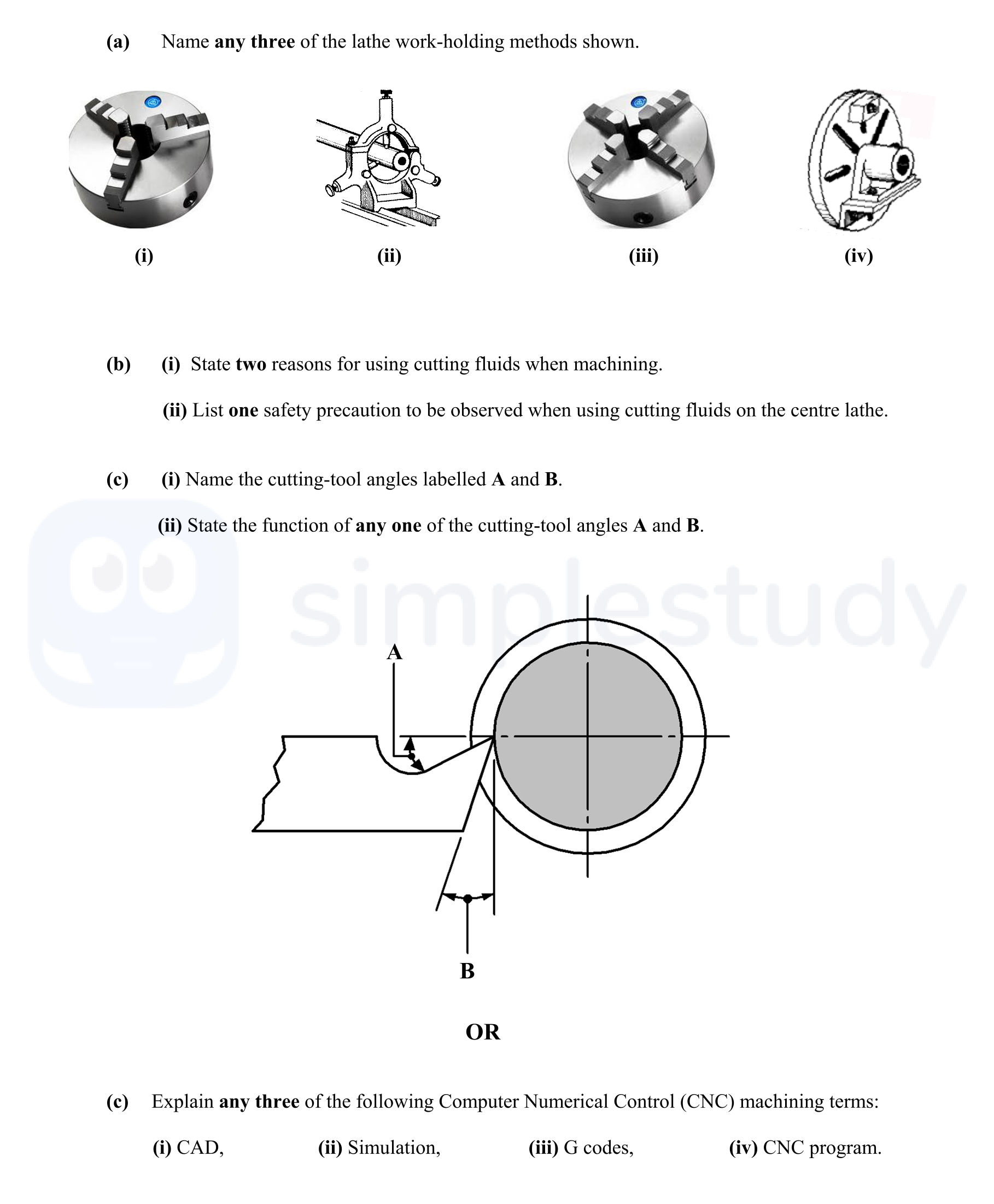 Name-any-three-of-the-lathe-work-holding-methods-shown-Leaving Cert Engineering-Question 6-2011.png