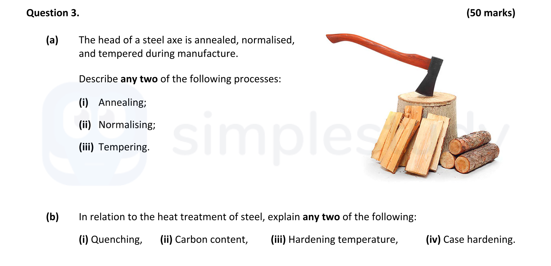 The-head-of-a-steel-axe-is-annealed,-normalised,-and-tempered-during-manufacture-Leaving Cert Engineering-Question 3-2022.png