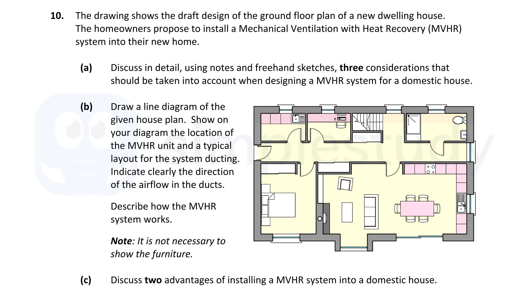 The-drawing-shows-the-draft-design-of-the-ground-floor-plan-of-a-new-dwelling-house-Leaving Cert Construction Studies-Question 10-2020.png