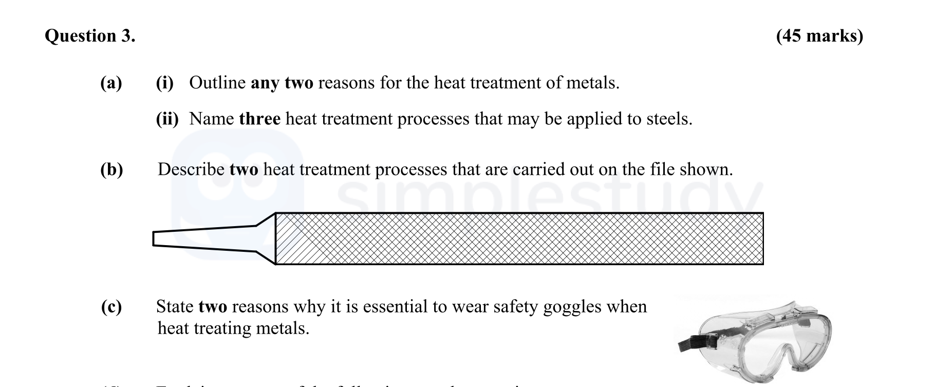 (a)--(i)-Outline-any-two-reasons-for-the-heat-treatment-of-metals-Leaving Cert Engineering-Question 3-2014.png