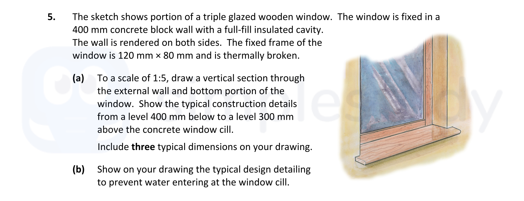 The-sketch-shows-portion-of-a-triple-glazed-wooden-window-Leaving Cert Construction Studies-Question 5-2021.png