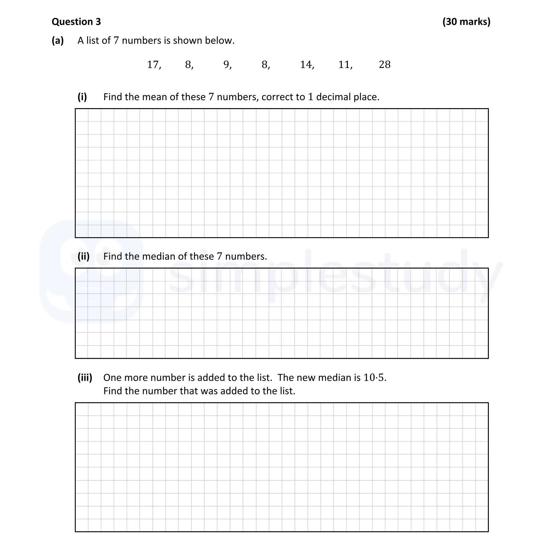 A-list-of-7-numbers-is-shown-below-Leaving Cert Mathematics-Question 3-2022.png