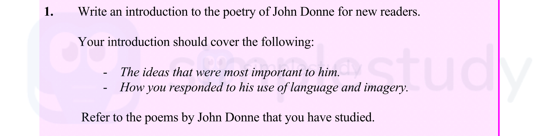 Write-an-introduction-to-the-poetry-of-John-Donne-for-new-readers-Leaving Cert English-Question 1-2006.png