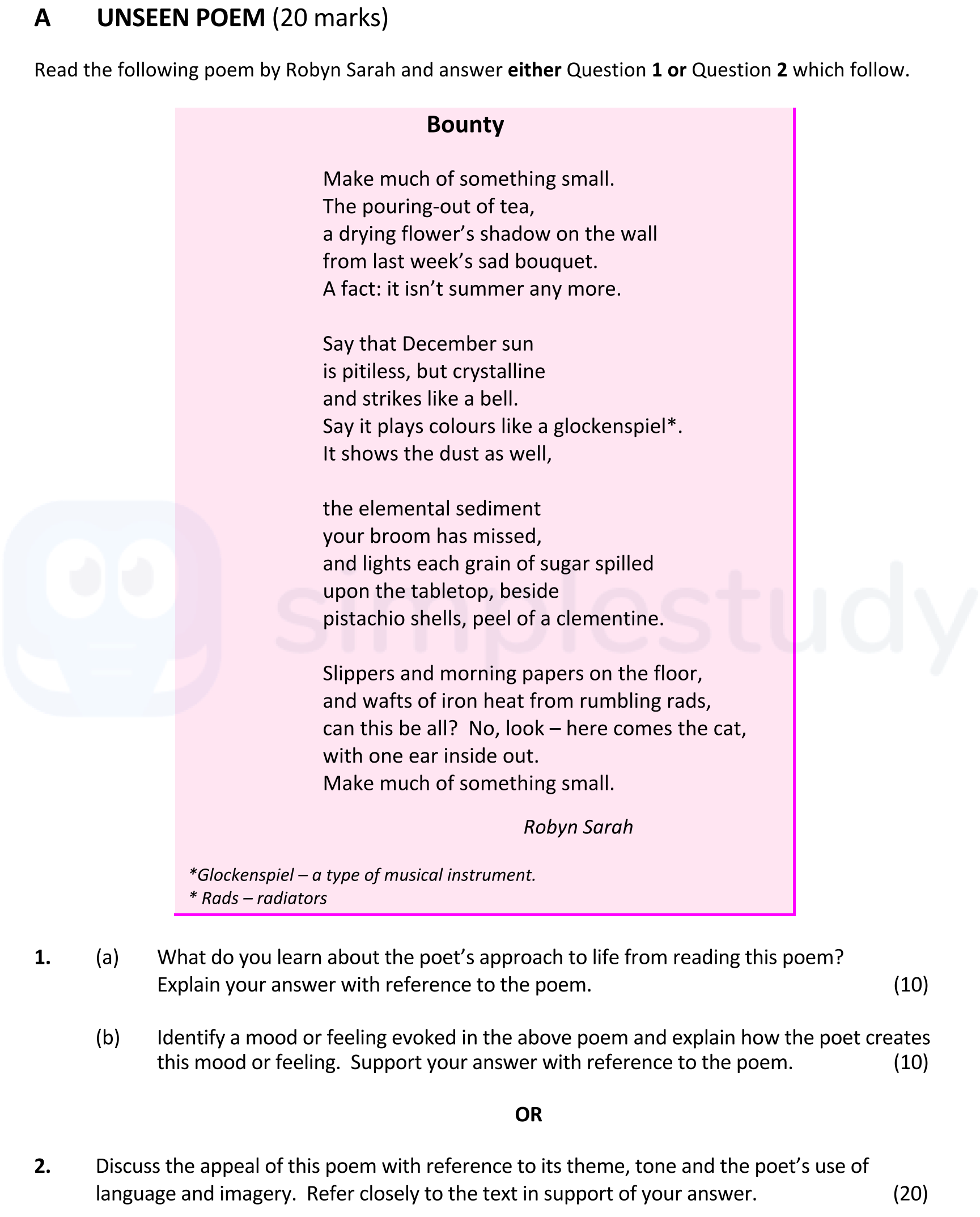 A-UNSEEN-POEM-(20-marks)--Read-the-following-poem-by-Robyn-Sarah-and-answer-either-Question-1-or-Question-2-which-follow-Leaving Cert English-Question 1-2017.png