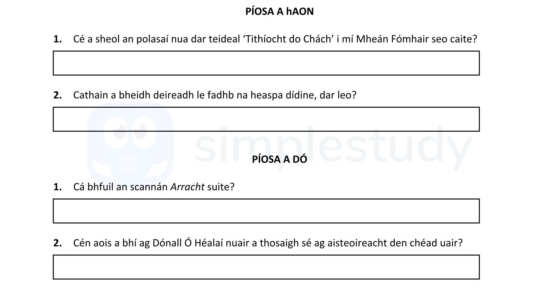 Cé-hé-seol-an-polasaí-nua-dar-teideal-'Tithíoch-do-Chách'-i-m'-Mhéan-Fómhair-seo-caite?--Catain-a-bheidh-deireadh-le-fadhb-na-heaspraidh-duine,-dar-leo?-Leaving Cert Irish-Question 1-2022.png