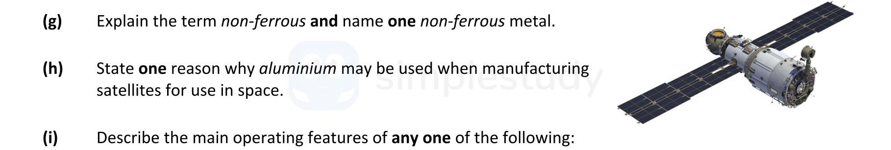 Explain-the-term-non-ferrous-and-name-one-non-ferrous-metal-Leaving Cert Engineering-Question Question (g), (h), (i)-2022.png