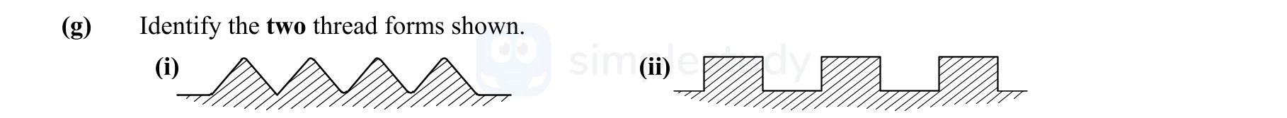 Identify-the-two-thread-forms-shown-Leaving Cert Engineering-Question g-2014.png