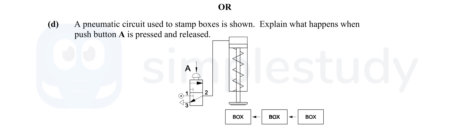 A-pneumatic-circuit-used-to-stamp-boxes-is-shown-Leaving Cert Engineering-Question d-2008.png