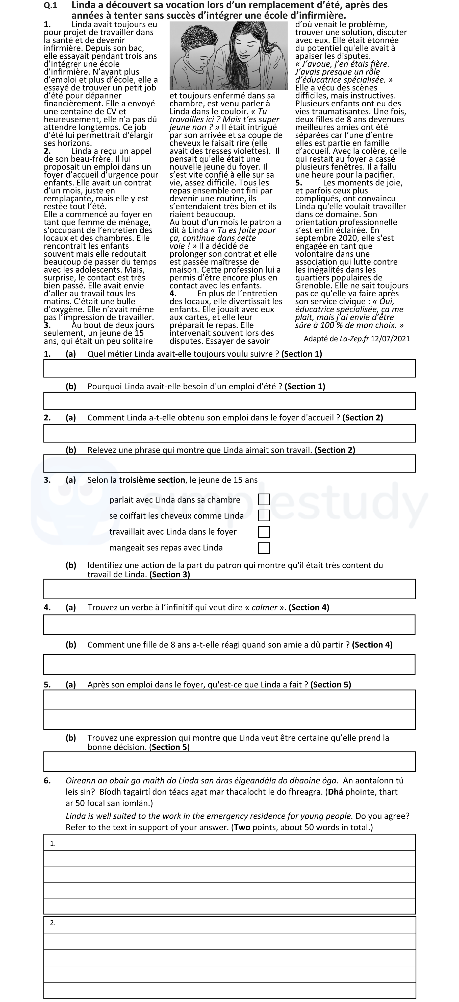 1.-Quel-métier-Linda-avait-elle-toujours-voulu-suivre-?----2-Leaving Cert French-Question Q.1-2022.png