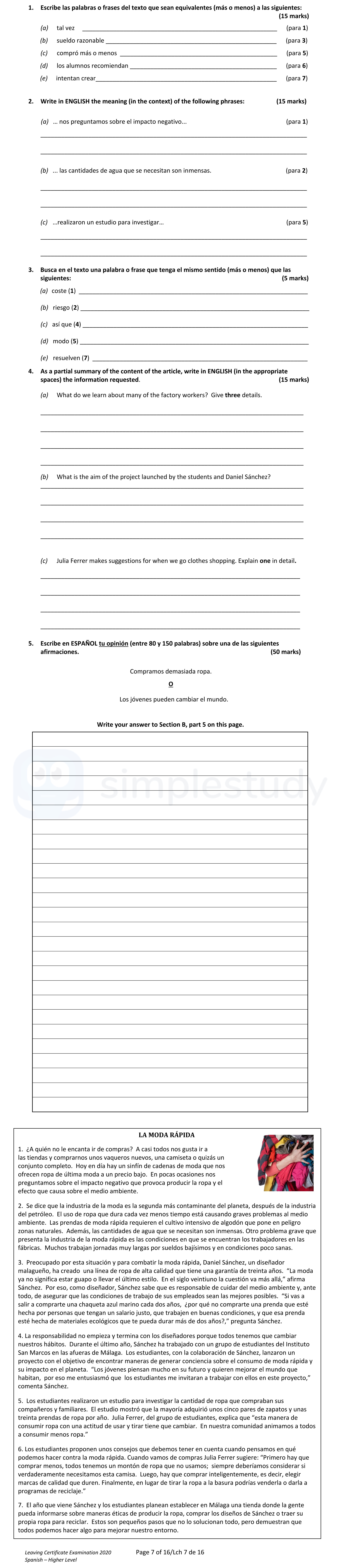 2.-Write-in-ENGLISH-the-meaning-(in-the-context-of)-the-following-phrases:--(a)-..-Leaving Cert Spanish-Question 2-2020.png