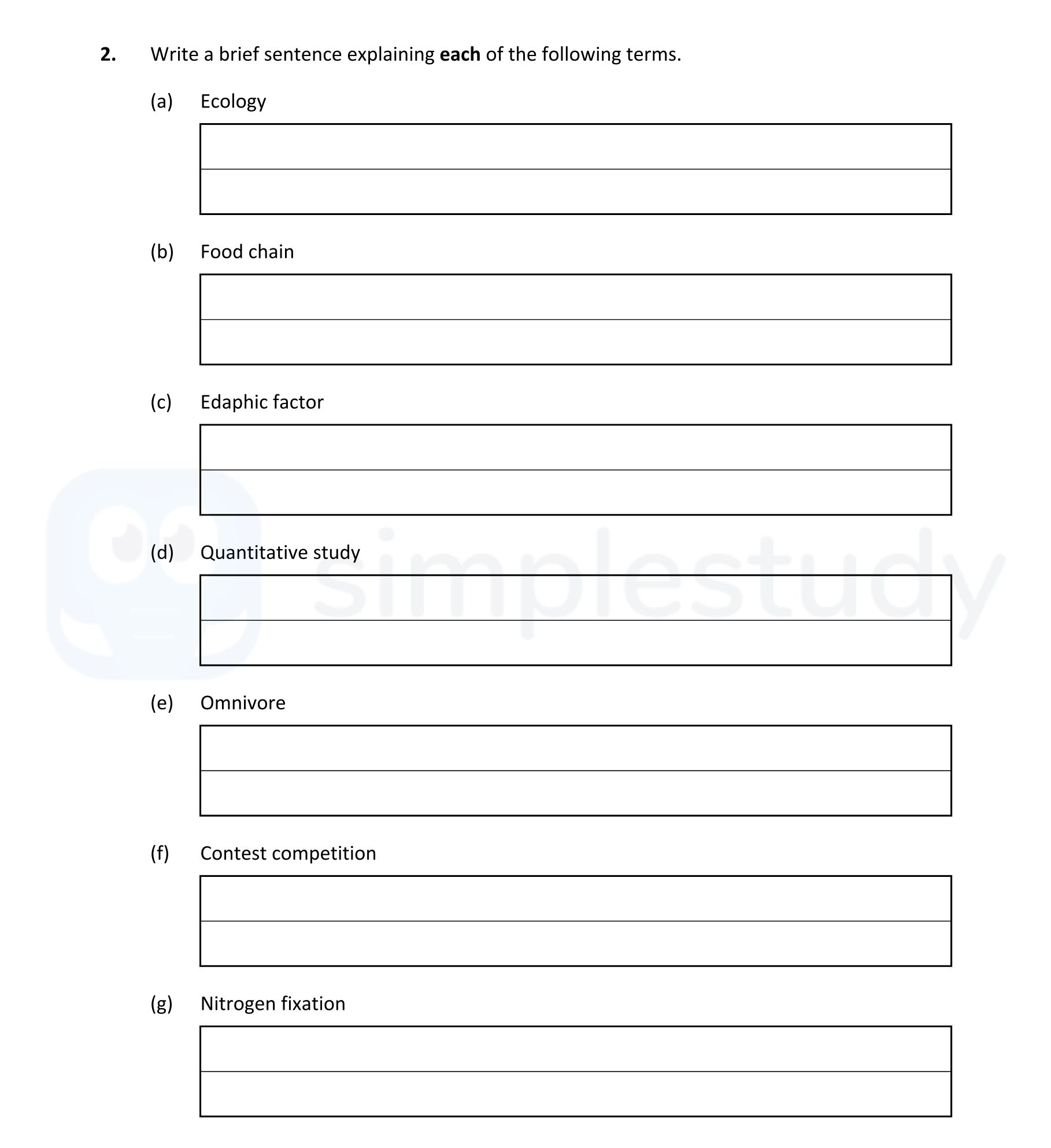 Write-a-brief-sentence-explaining-each-of-the-following-terms-Leaving Cert Biology-Question 2-2022.png