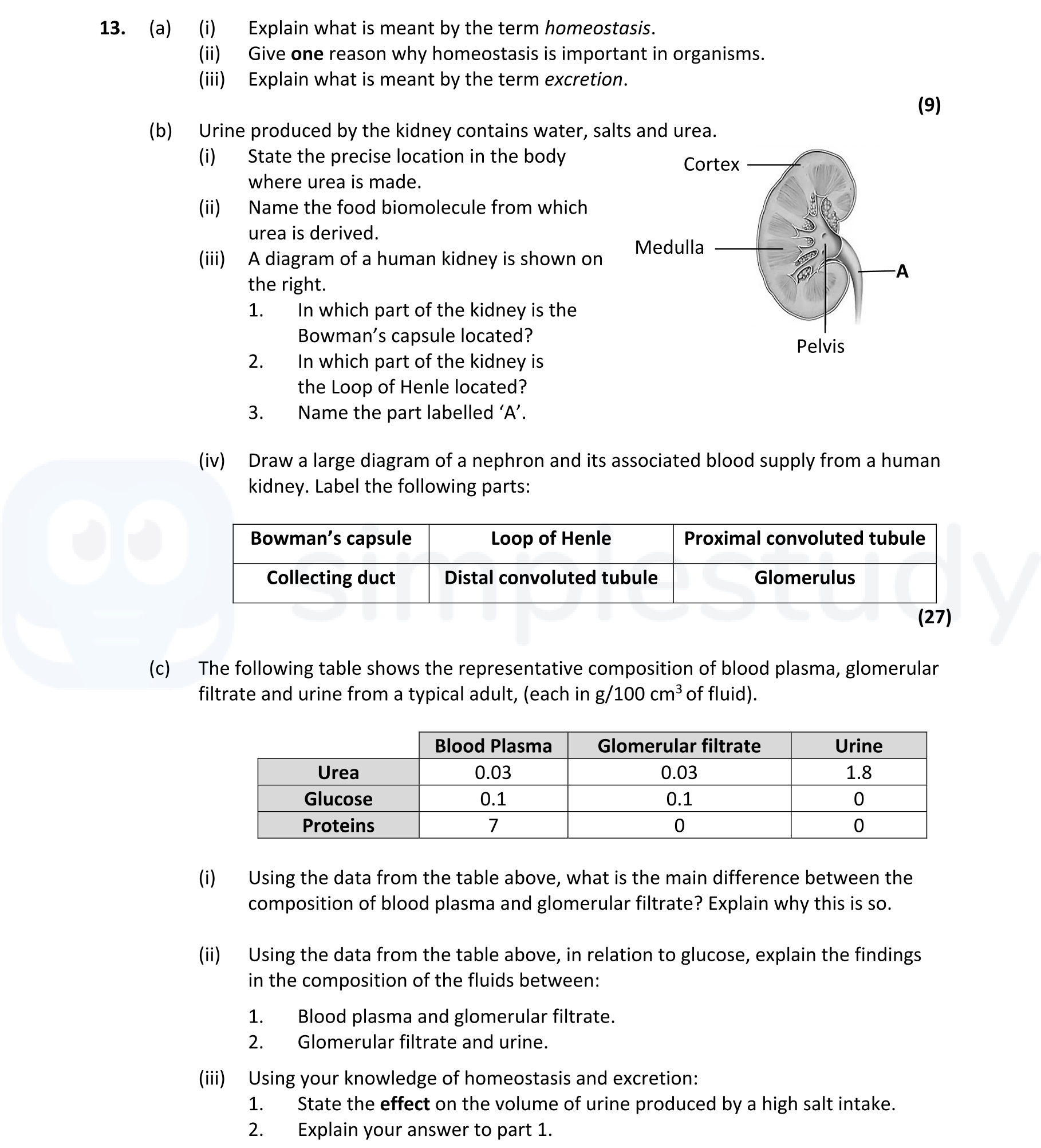 13.-(a)-(i)-Explain-what-is-meant-by-the-term-homeostasis-Leaving Cert Biology-Question 13-2020.png
