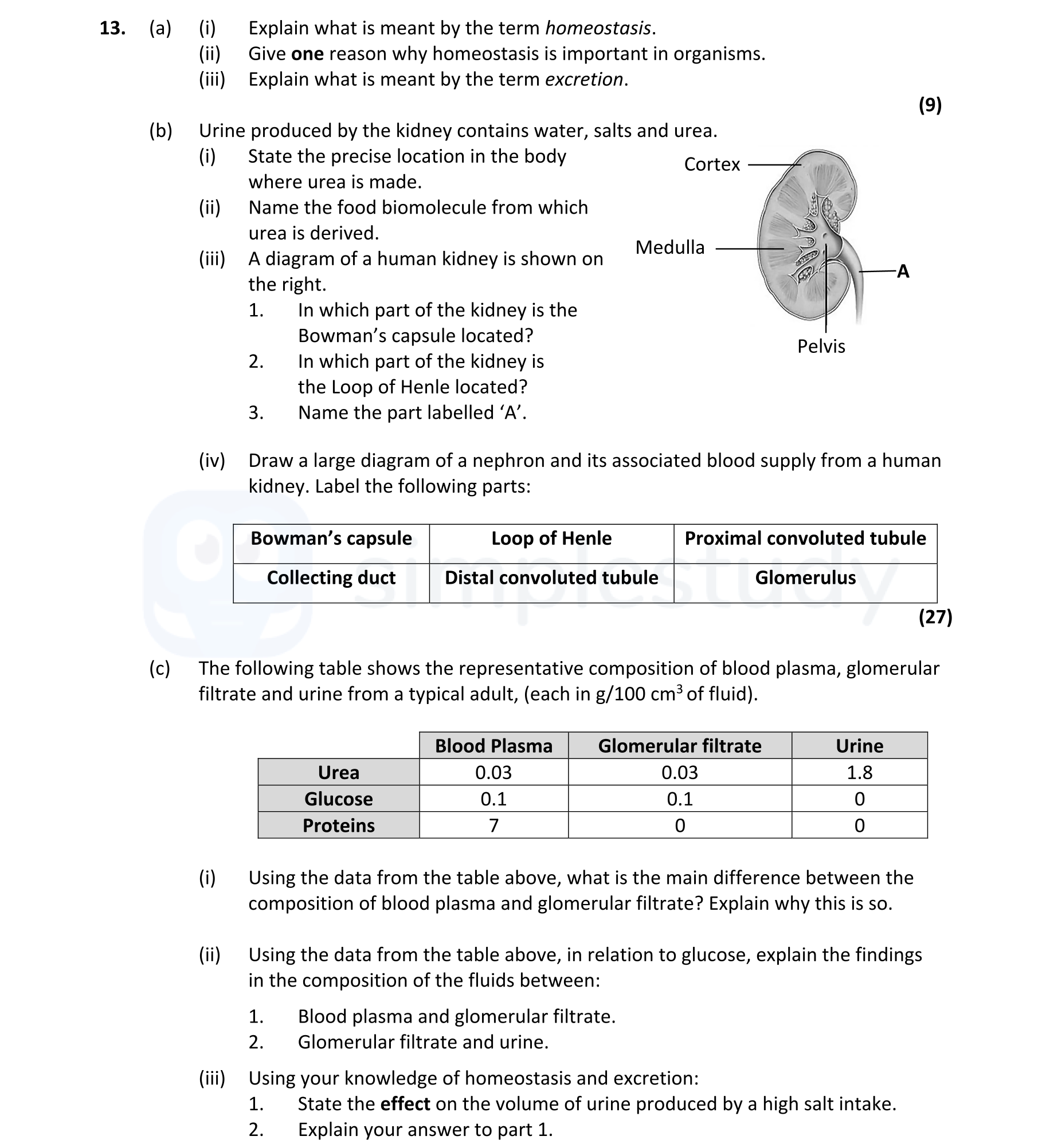 13.-(a)-(i)-Explain-what-is-meant-by-the-term-homeostasis-Leaving Cert Biology-Question 13-2020.png