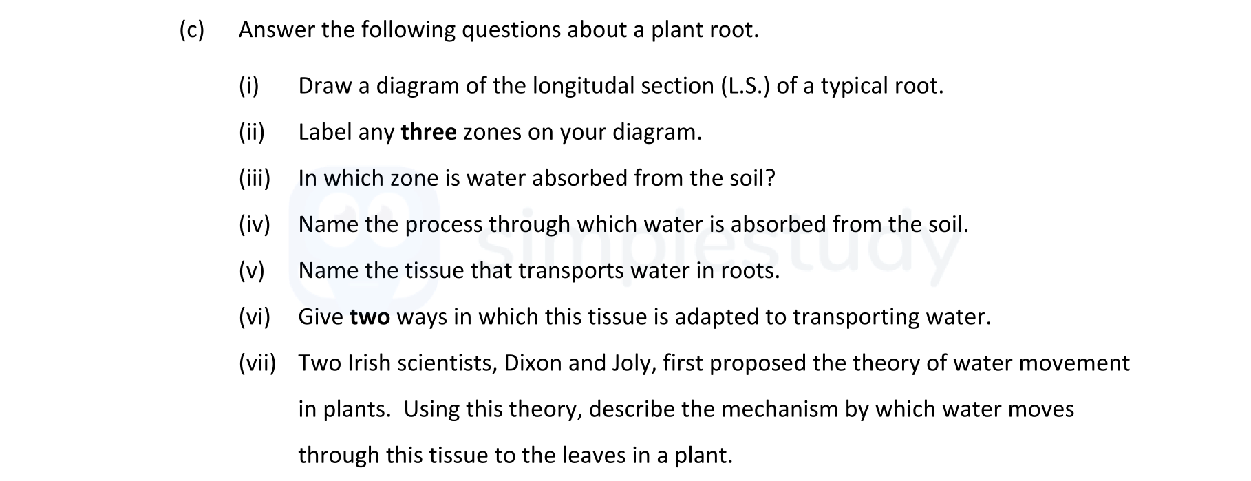 Answer-the-following-questions-about-a-plant-root-Leaving Cert Biology-Question 15(c)-2020.png