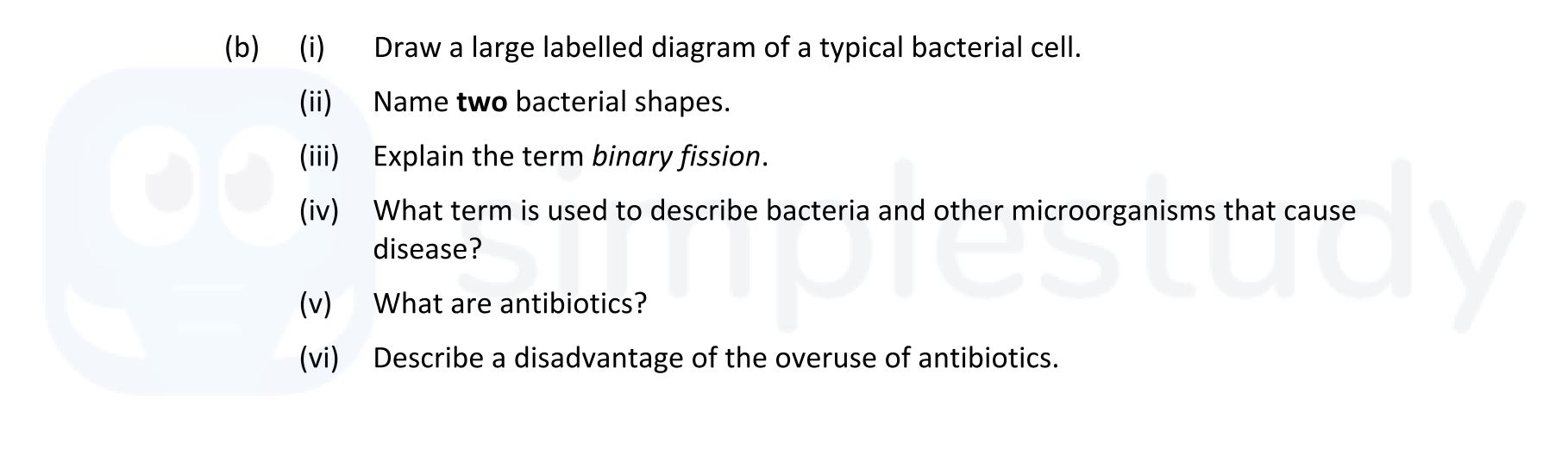 Draw-a-large-labelled-diagram-of-a-typical-bacterial-cell-Leaving Cert Biology-Question 16 (b)-2022.png