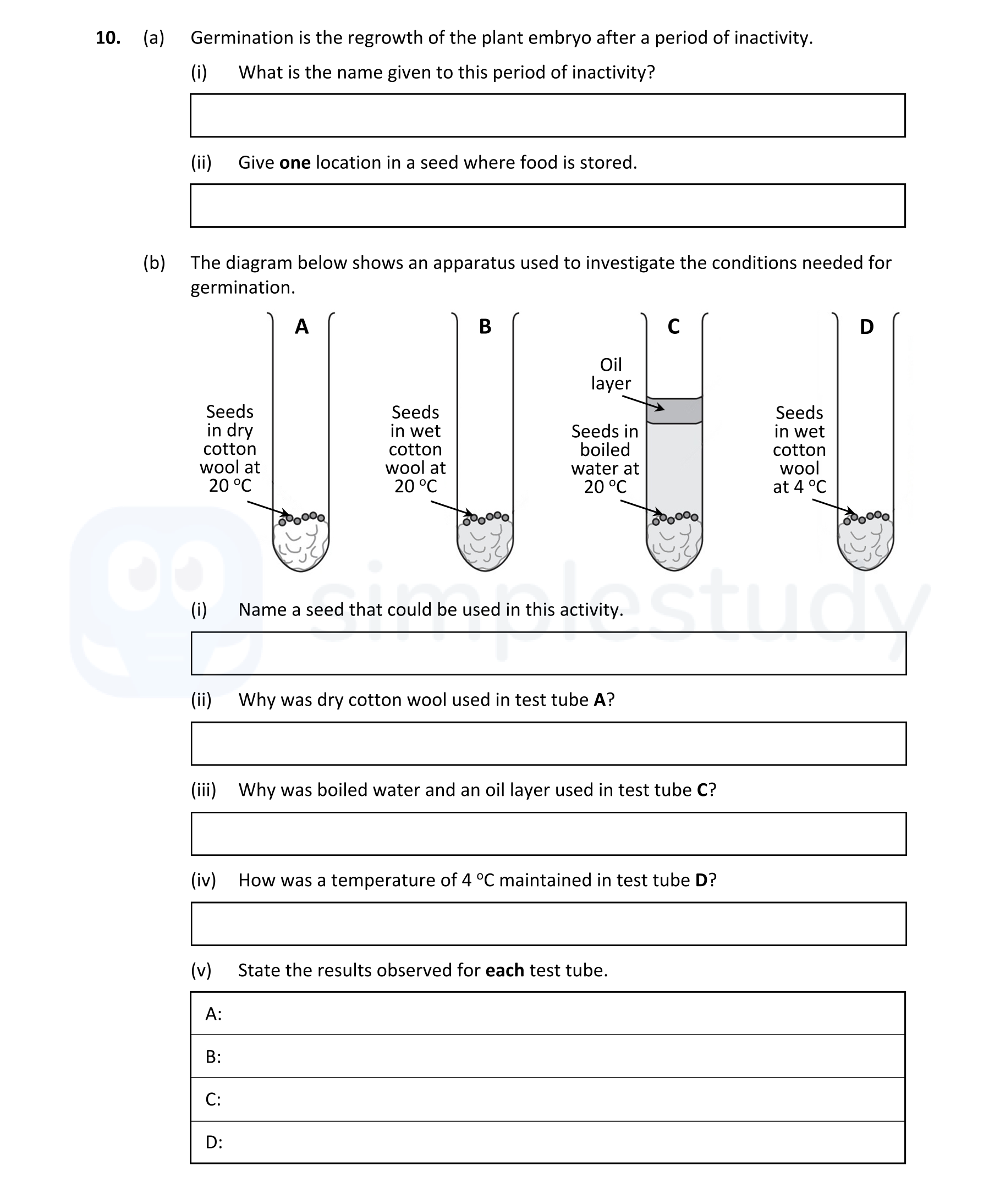 Germination-is-the-regrowth-of-the-plant-embryo-after-a-period-of-inactivity-Leaving Cert Biology-Question 10-2022.png