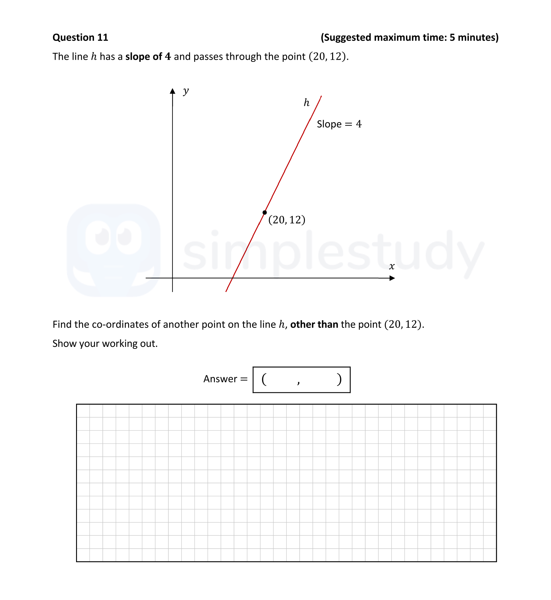 The-line-h-has-a-slope-of-4-and-passes-through-the-point-(20,-12)-Junior Cycle Mathematics-Question 11-2022.png