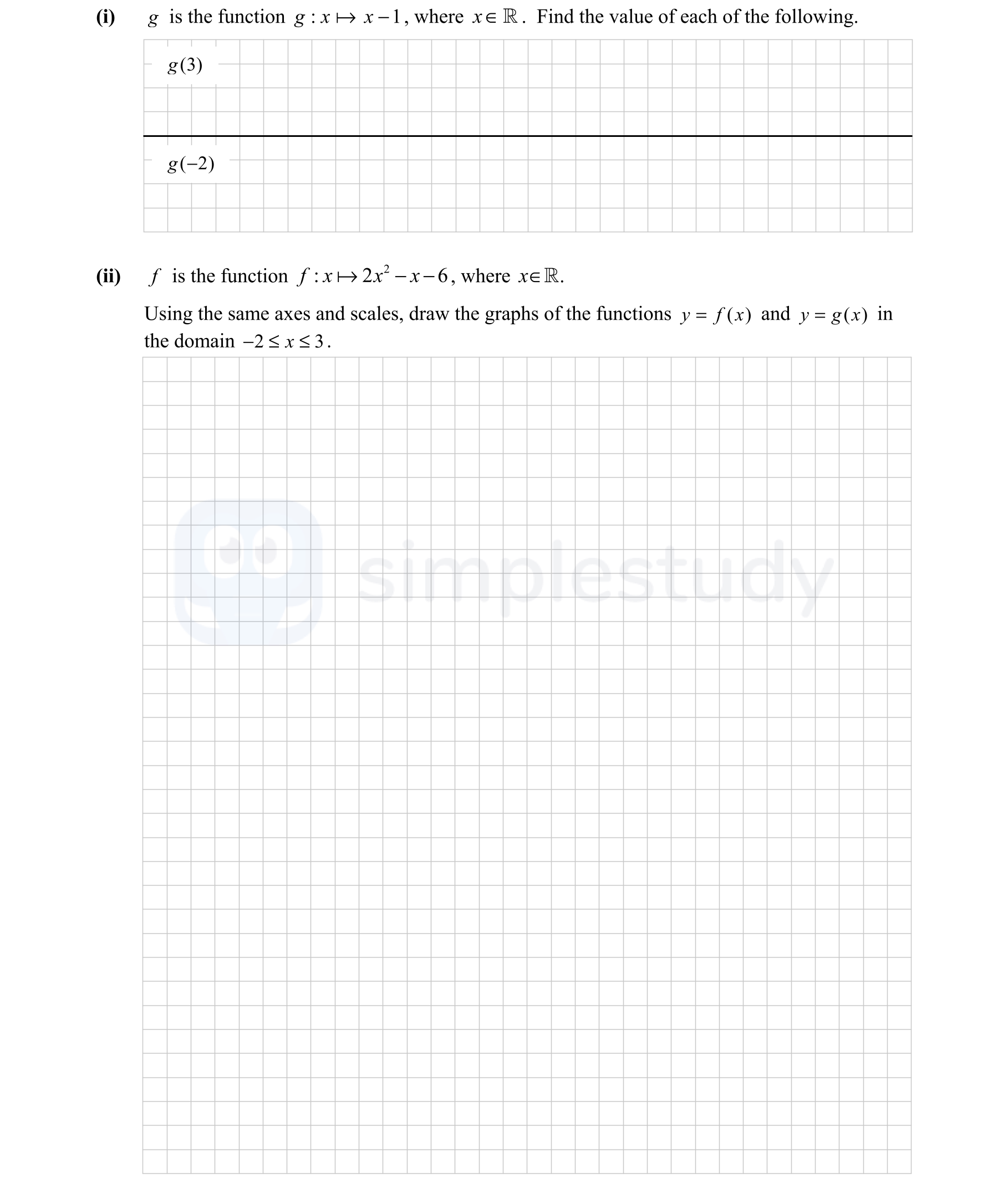 g-is-the-function-$g:-x-\mapsto-x---1$,-where-$x-\in-\mathbb{R}$-Junior Cycle Mathematics-Question (i)-2014.png