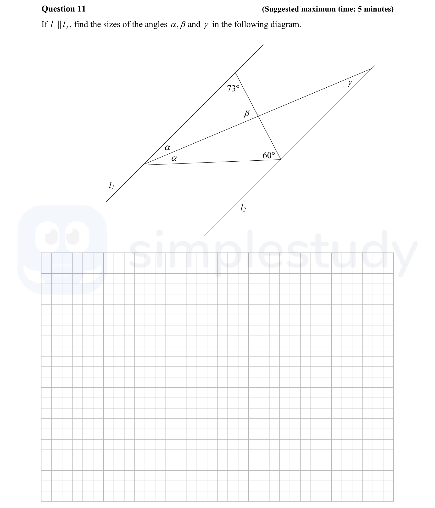 If-$l_1-\parallel-l_2$,-find-the-sizes-of-the-angles-$\alpha$,-$\beta$-and-$\gamma$-in-the-following-diagram-Junior Cycle Mathematics-Question 11-2013.png